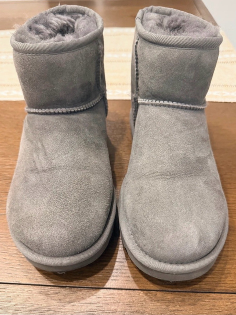 UGG Short Suede Boots in Gray